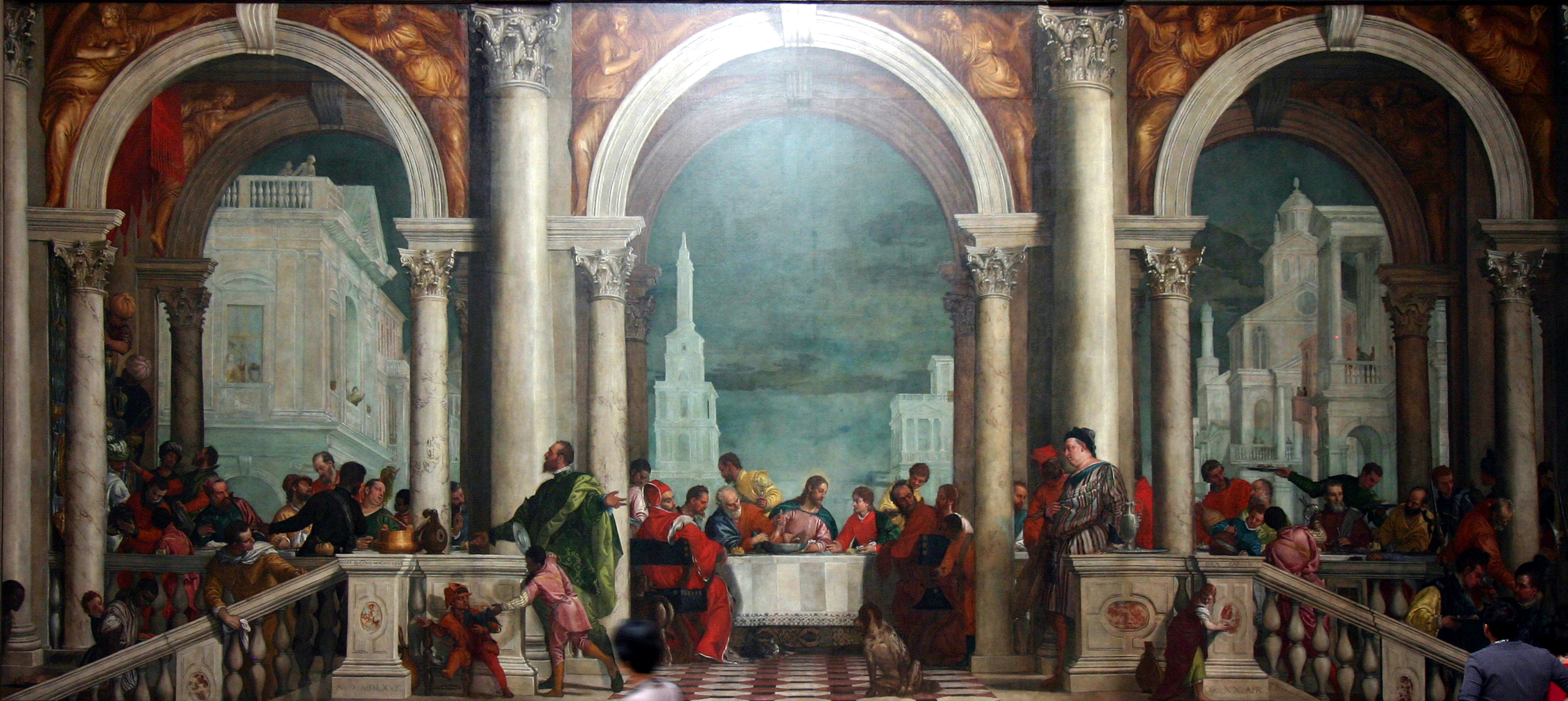 Banquet_in_the_House_of_Levi_by_Paolo_Veronese_-_Accademia_-_Venice_2016_(2)